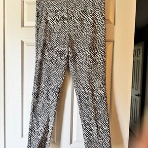 Who What Wear pants cropped Black and White Patterned Women's Pants sz 10